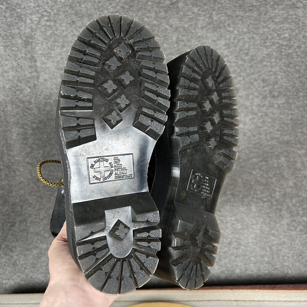 Dr. Martens‎ Ghilana Max Combat Boots Womens Size 7 Black Patent Platform - Picture 8 of 9